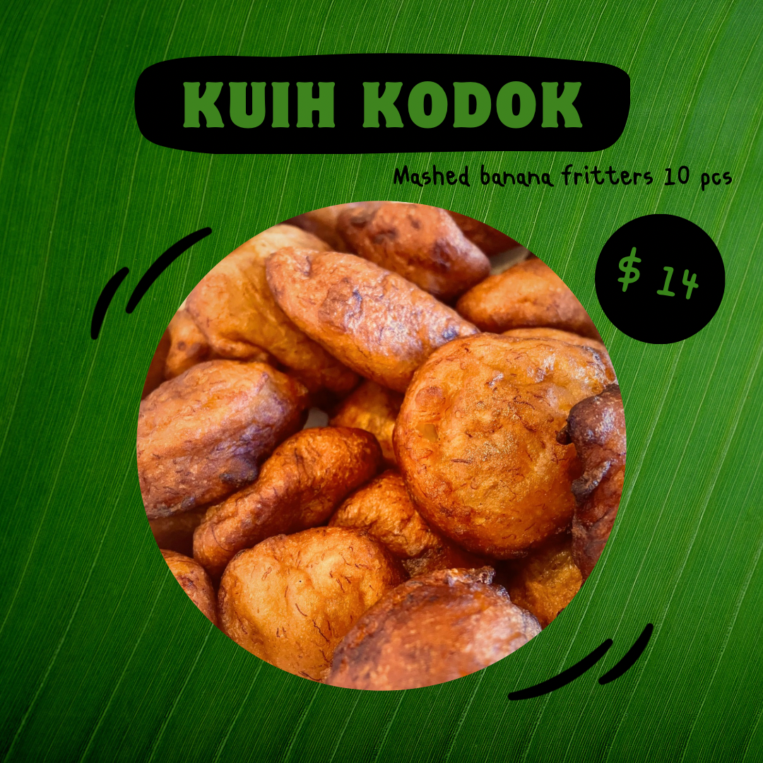 Kuih Kodok/ Mashed banana fritters (10 pcs)